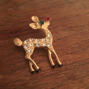 Reindeer Rudolph Pin/Brooch
